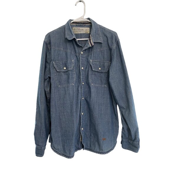 Levi's Denim Long Sleeve Snap Shirt - Picture 1 of 8